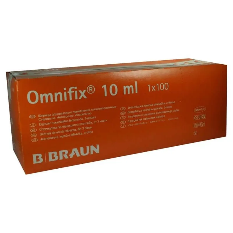 Omnifix Solo seringi 10 ml Luer fără latex 100X10 ml — preț și oferte