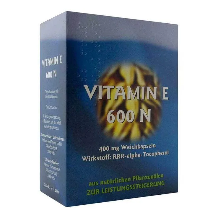 Vitamina E 600 N, capsule moi, 100 capsule moi — preț și oferte