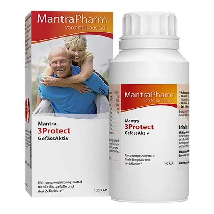 Mantra 3 Protect – Capsule pentru sănătatea vaselor de sânge, 120 de capsule — preț și oferte