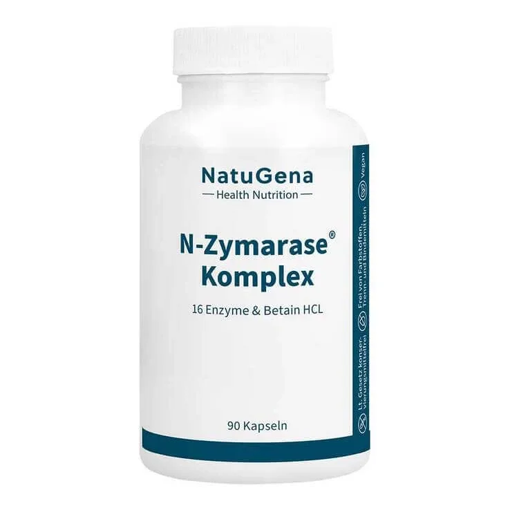 N-Zymarase Complex Enzime + Betaină HCl, capsule, 90 de capsule — preț și oferte