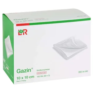 Gazin tifon comp.10x10 cm steril 8x50X2 buc