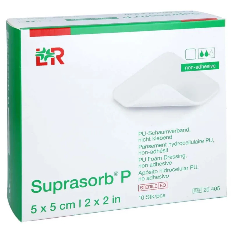 Suprasorb P Pu-spumă neadezivă 5x5 10 buc — preț și oferte