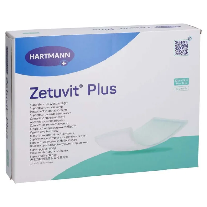Zetuvit Plus compresă absorbantă extra puternică sterilă 20x25 cm 10 buc. — preț și oferte