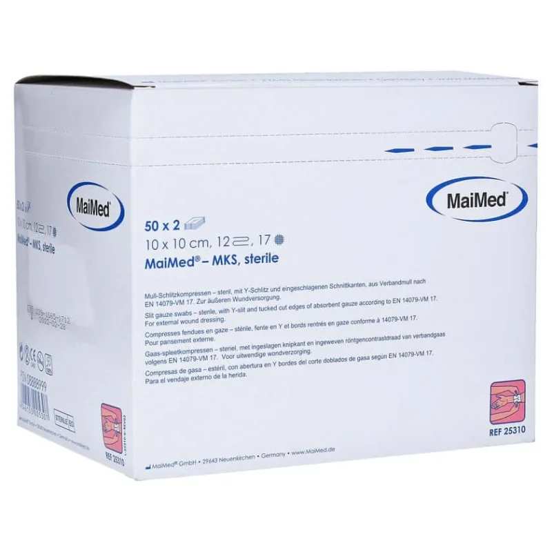 Comprese pentru fante 10x10 cm sterile 12 ori 50X2 buc. — preț și oferte