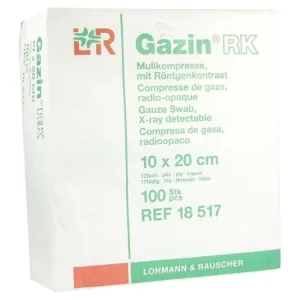 Comprese de tifon Gazin 10x20 cm nesterile 12x 100 buc.