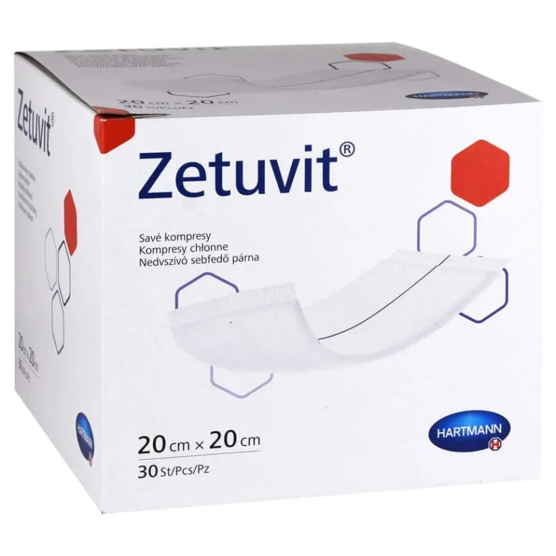 Tampoane absorbante Zetuvit nesterile 20x20 cm 30 buc. — preț și oferte
