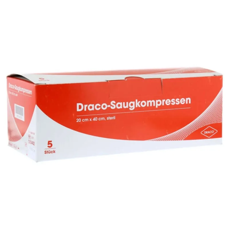 Tampoane absorbante sterile 20x40 cm Draco 5 buc — preț și oferte