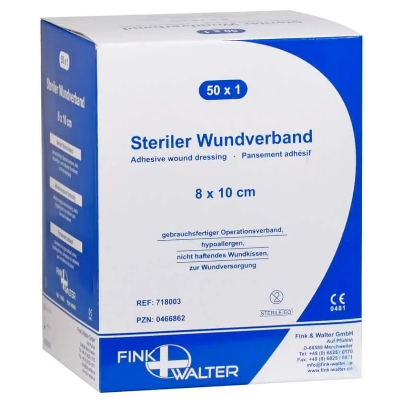 Pansament pentru rană steril 8x10 cm 50 buc — preț și oferte