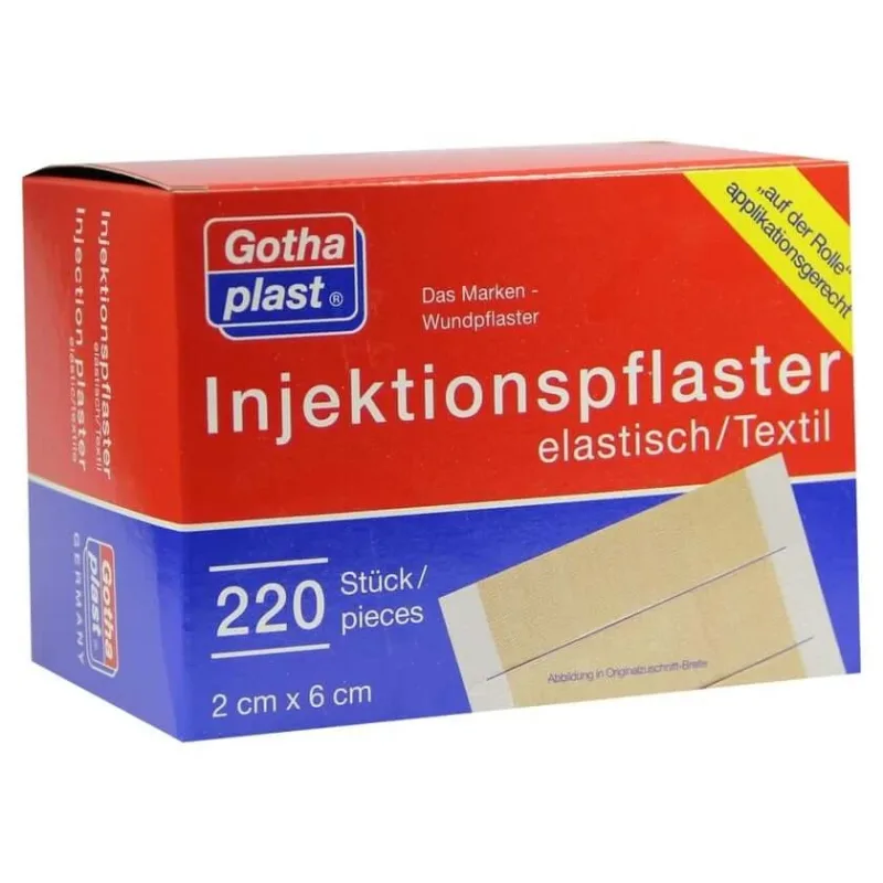 Gothaplast plasturi de injecție 2x6 cm 220 buc — preț și oferte