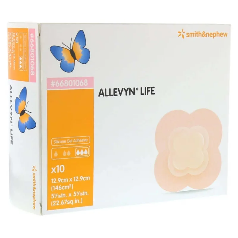 Allevyn Life 12,9 x 12,9 cm, spumă de silicon, 10 buc. — preț și oferte