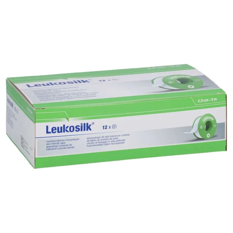 Leukosilk 2,5 cm x 5 m, 12 bucăți — preț și oferte