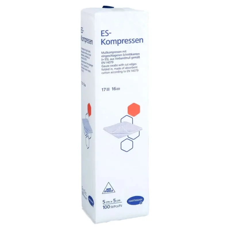 Compresele Es, nesterile, 5x5 cm, 16 straturi, 100 buc. — preț și oferte