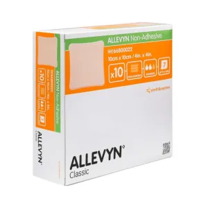 Allevyn non-adeziv, pansament pentru plăgi 10x10 cm, 10 bucăți