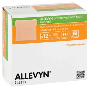 Bandaj din spumă Allevyn 4,5 x 5,5 cm, fără adeziv, 12 bucăți