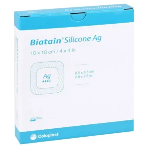 Pansament din spumă de silicon Biatain Ag, 10x10, 5 buc.