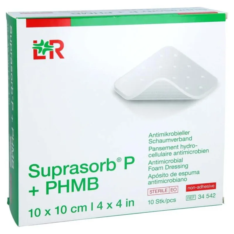 Pansament din spumă Suprasorb P+phmb, 10 x 10 cm, 10 buc. — preț și oferte