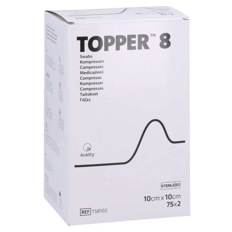 Topper 8 comprimate, 10 x 10 cm, sterile, 75 x 2 buc. — preț și oferte