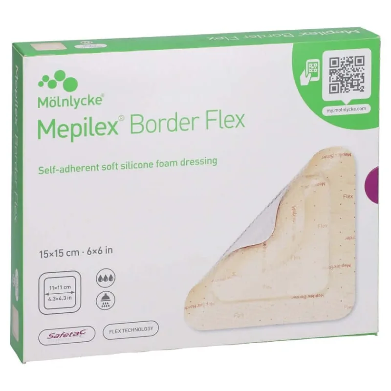 Mepilex Border Flex, bandă adezivă din spumă, 15 x 1, 10 bucăți — preț și oferte