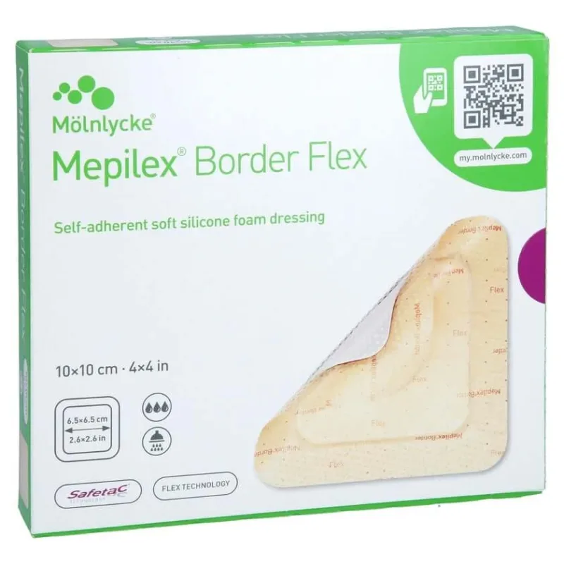 Mepilex Border Flex, bandă adezivă din spumă, 10 x 1, 5 bucăți — preț și oferte