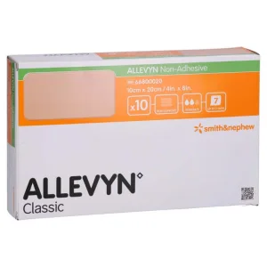 Allevyn non-adeziv 10x20 cm, pansament pentru plăgi, 10 buc.