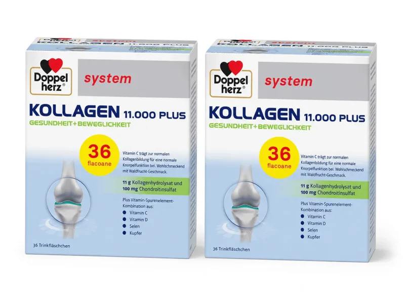 Kollagen 11.000 Plus soluție orală, 2x36 flacoane, Doppelherz — preț și oferte