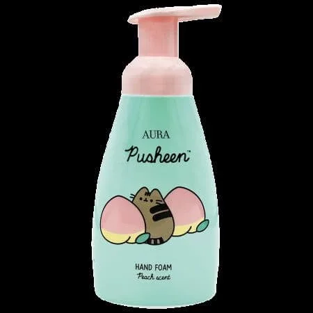 Sapun spuma pentru maini Pusheen, Piersica, 300 ml, Aura — preț și oferte