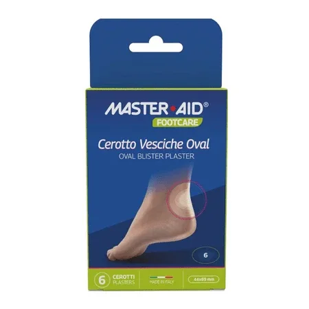 Plasturi hidrocoloidali sterili pentru vezicule, 44 x 69 mm, Oval, 6 bucati, Master-Aid — preț și oferte