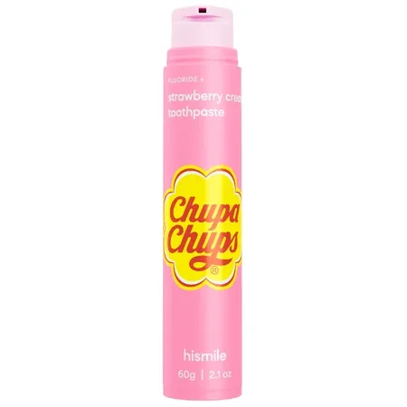 Pasta de dinti cu fluor, Chupa Chup, Strawberry & Cream, 60 g, Hismile — preț și oferte