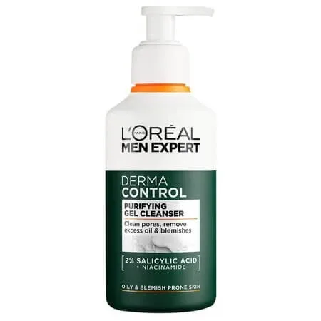 Gel de curatare pentru ten gras Men Care, Derma Control, 260 ml, Loreal Paris — preț și oferte