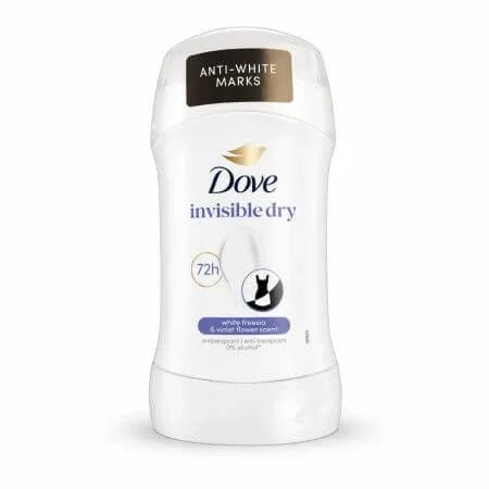 Antiperspirant stick anti-pete pe haine 72h, 50 ml, Dove — preț și oferte