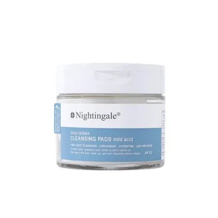Dischete pentru curatarea tenului pH 5.5 cu efect hidratant Daily Derma, 70 bucati, Nightingale — preț și oferte