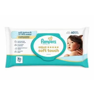 Servetele umede Aqua Soft Touch, 60 servetele, Pampers