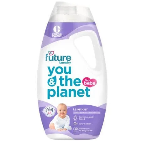 Detergent gel concentrat de rufe pentru bebelusi, Lavender, 1.8 litri, Future — preț și oferte