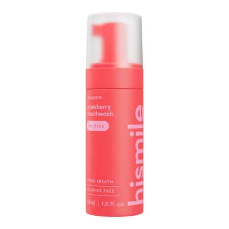 Spuma de gura fara alcool, Strawberry, 45 ml, Hismile — preț și oferte