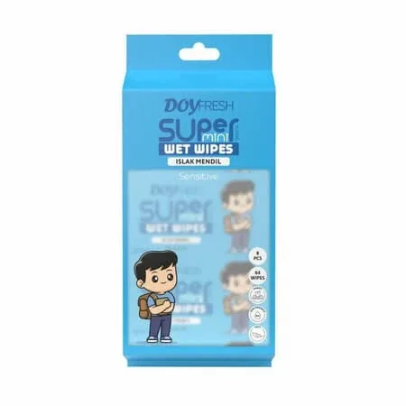 Servetele umede, Super Mini Blue, 8 pachete x 8 bucati, Doyfresh — preț și oferte