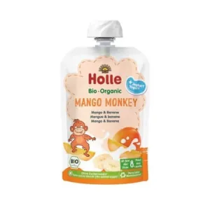 Piure Bio de mango cu iaurt, Mango Monkey, 8 luni+, 100 g, Holle