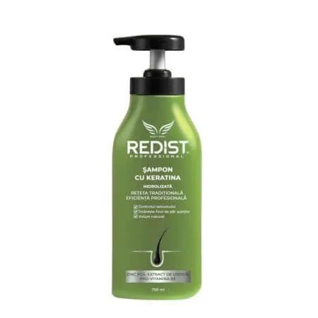Sampon pentru par cu keratina hidrolizata, 750 ml, Redist — preț și oferte
