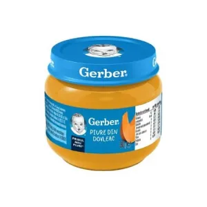 Piure natural de dovleac, 80 g, Gerber