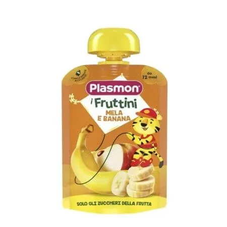 Piure de mar si banana, 12 luni+, 130 g, Plasmon — preț și oferte