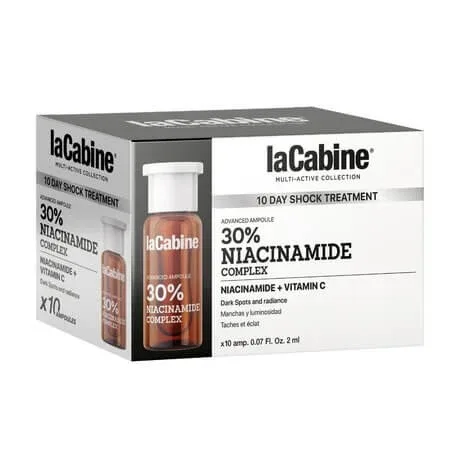 Fiole anti-pete pigmentare cu niacinamida si vitamina C Advanced 30% Niacinamide Complex, 10 x 2 ml, La Cabine — preț și oferte