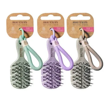 Perie de par mini breloc Natural Fiber, Diverse Culori, 1 bucata, Beter — preț și oferte