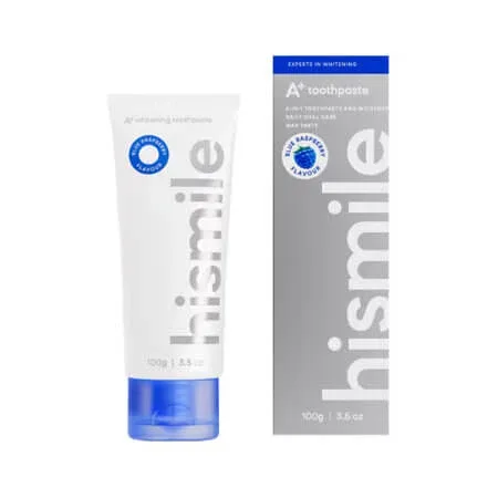Pasta de dinti 2 in 1 A+ Whitening, Zmeura albastra, 100 g, Hismile — preț și oferte