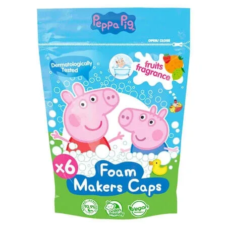 Capsule de spumare pentru baie Peppa Pig, 6 x 16 g, EDG — preț și oferte