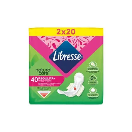 Absorbante Natural Care, 2x20 bucati, Libresse — preț și oferte
