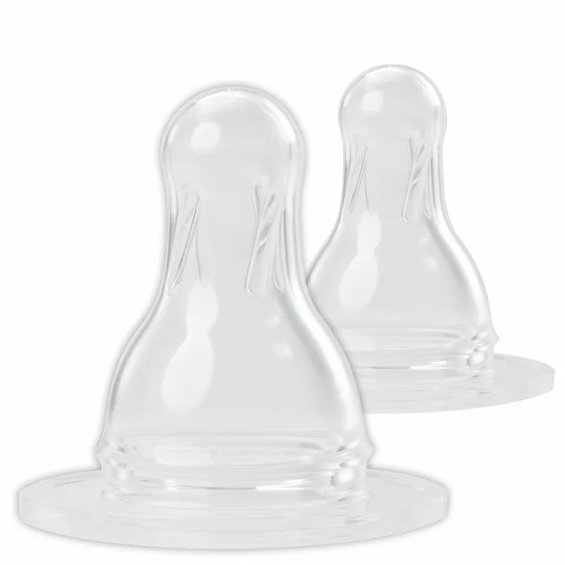 Tetine rotunde din silicon, mar.L-debit mare, 6-24 luni, 17303, Baby Nova | 2 bucati — preț și oferte