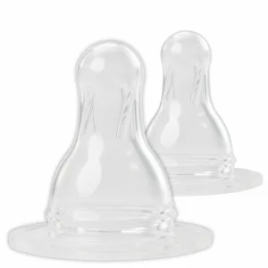 Tetine rotunde din silicon, mar.M-debit mediu, 0-24 luni, 17302, Baby Nova | 2 bucati