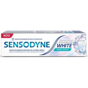 Pasta de dinti pentru albire Advance White Enamel Defence, 75 ml, Sensodyne