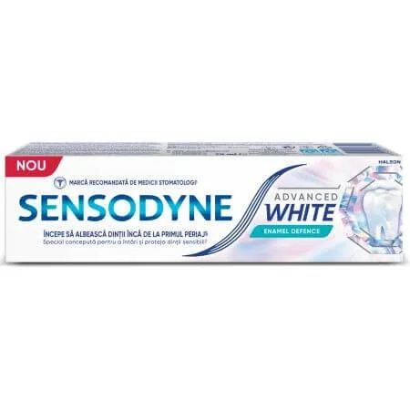 Pasta de dinti pentru albire Advance White Enamel Defence, 75 ml, Sensodyne — preț și oferte