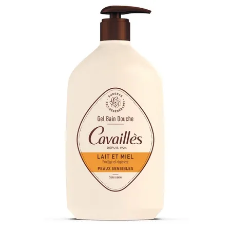 Gel de baie si dus, lapte si miere, 1 litru, Roge Cavailles — preț și oferte