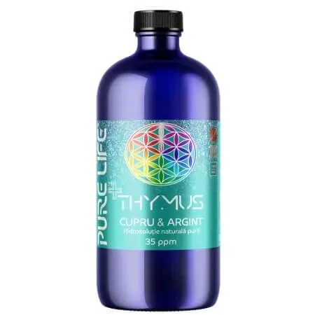 Solutie nanocoloidala Minerals+ Mix Thymus, 35 ppm, 480 ml, Pure Life — preț și oferte